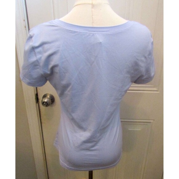 In Bloom by Olvi’s Short Sleeve Top Light Purple Tee T Shirt Size 40 US 10 - Picture 3 of 6